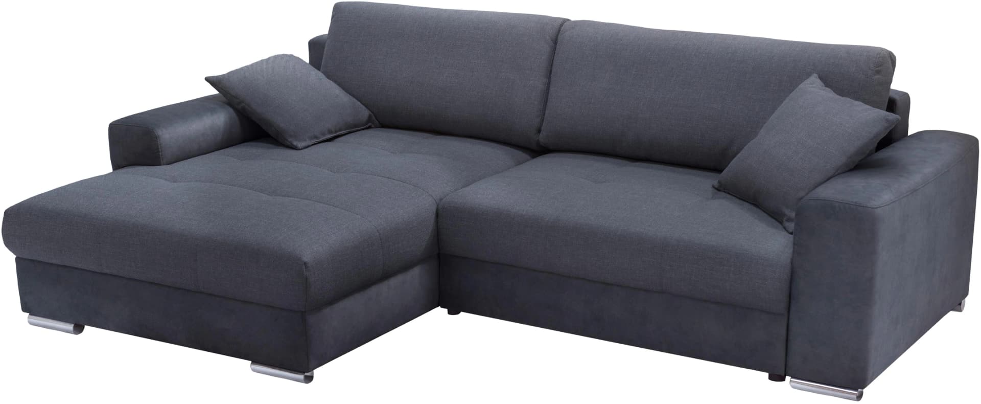 EXXPO Ecksofa Larnaca Anthrazit mit Bettfunktion
