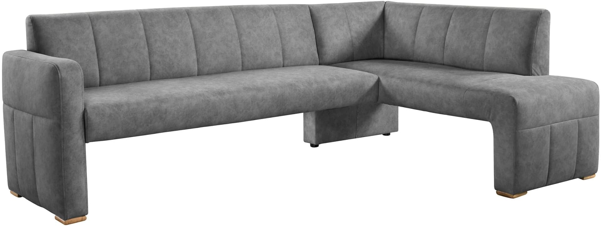 EXXPO Essbank Sofa Fashion Grau Holzwerkstoff mit gepolsterter Sitzfläche