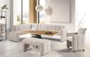 Essbank EXXPO Barista Beige Cord Polsterbank Bild 3