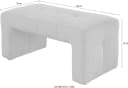 EXXPO Barista Hockerbank Beige Gepolstert Bild 1