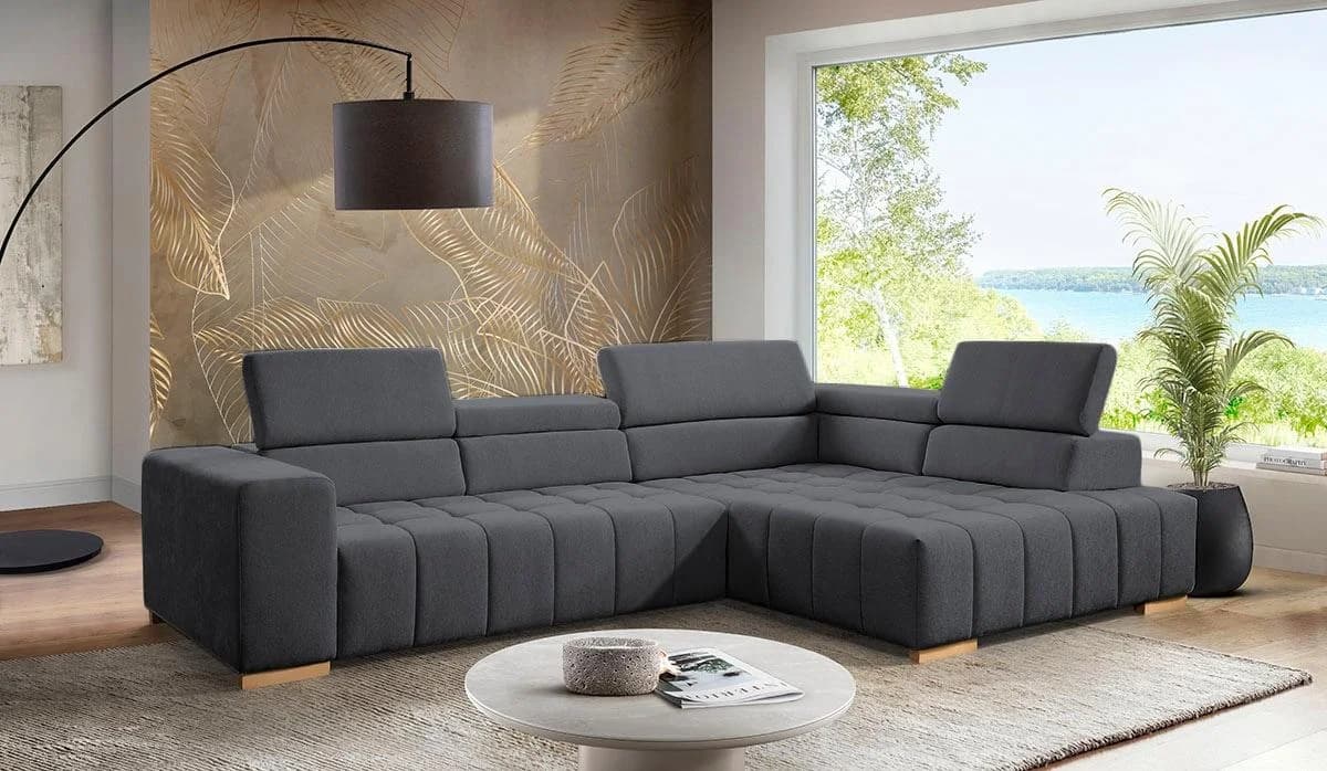 Ecksofa EXXPO Elianos Graphit L-Form
