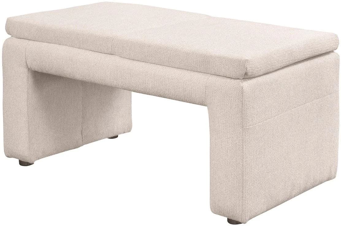 EXXPO Hockerbank Cortado Beige Webstoff Gepolstert