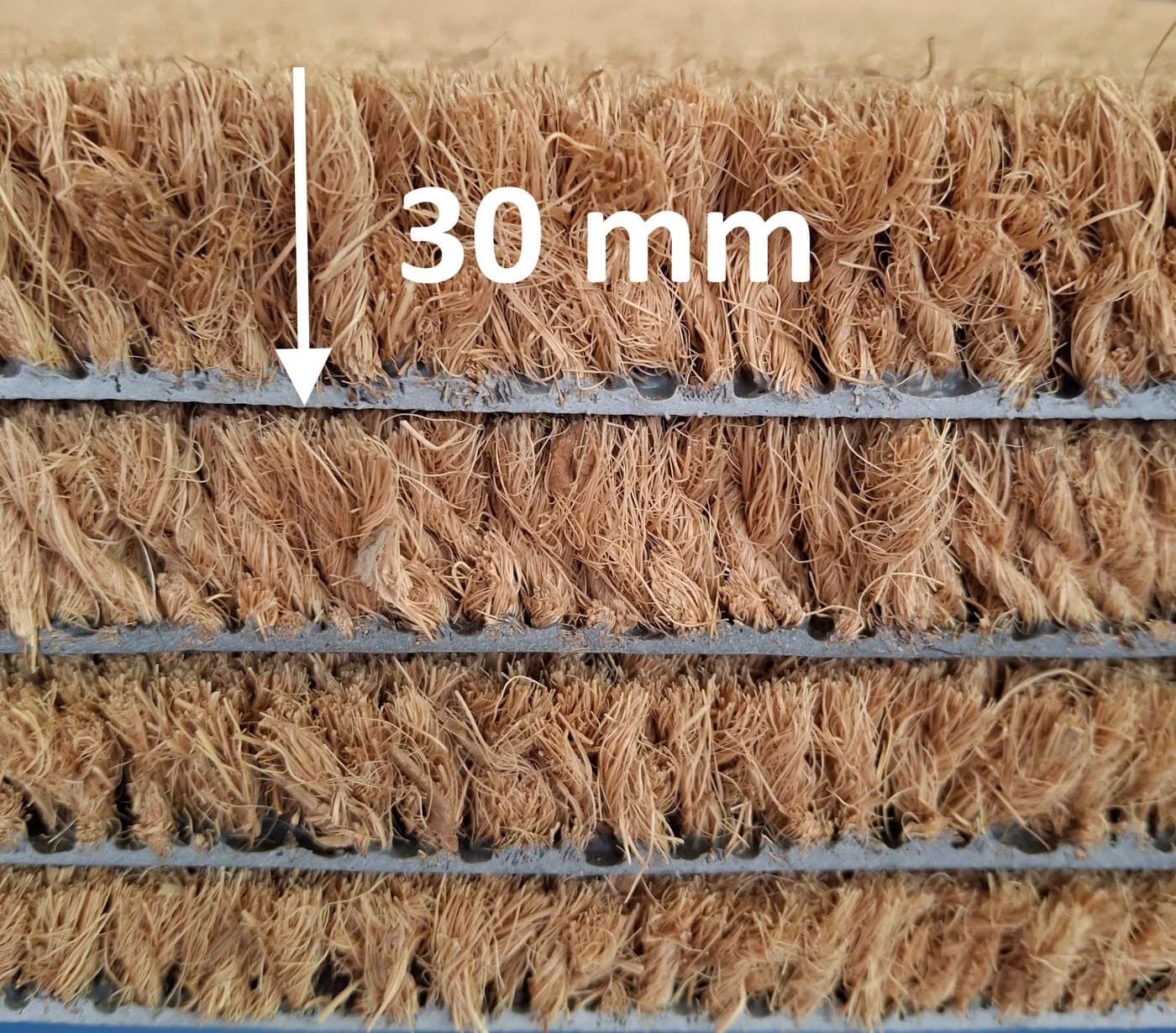 Mertex Kokos Fußmatte Läufer Naturprodukt rutschfest zuschneidbar - Bild 2