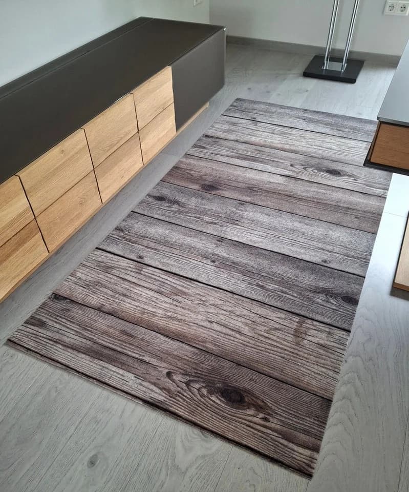 Mertex Küchenläufer Teppich PVC-frei waschbar Velours