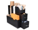 Navaris Kaffee Organizer Schwarz mit Fächern für Kapseln & Zubehör Bild 2