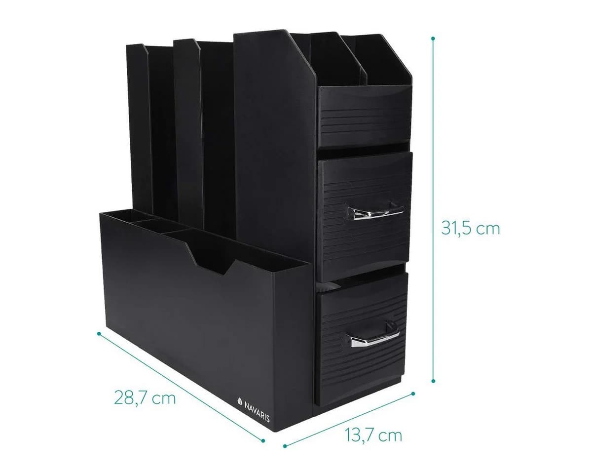 Navaris Kaffee Organizer Schwarz mit Fächern für Kapseln & Zubehör - Bild 4