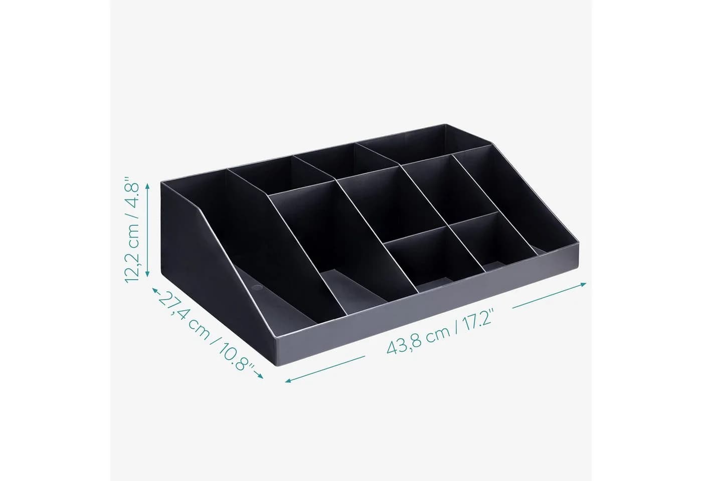 Navaris Kaffee Organizer Schwarz mit 10 Fächern - Bild 4