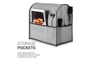 kwmobile Abdeckhaube für KitchenAid 4,3-4,8 Liter Grau mit 3 Fächern Bild 4