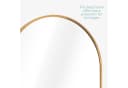 Navaris Wandspiegel 45x80 cm Gold mit Rahmen Bild 4