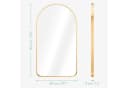 Navaris Wandspiegel 45x80 cm Gold mit Rahmen Bild 5
