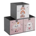 Navaris Spielzeugkiste 3er Set Aufbewahrungsbox mit Tiermotiven Bild 2
