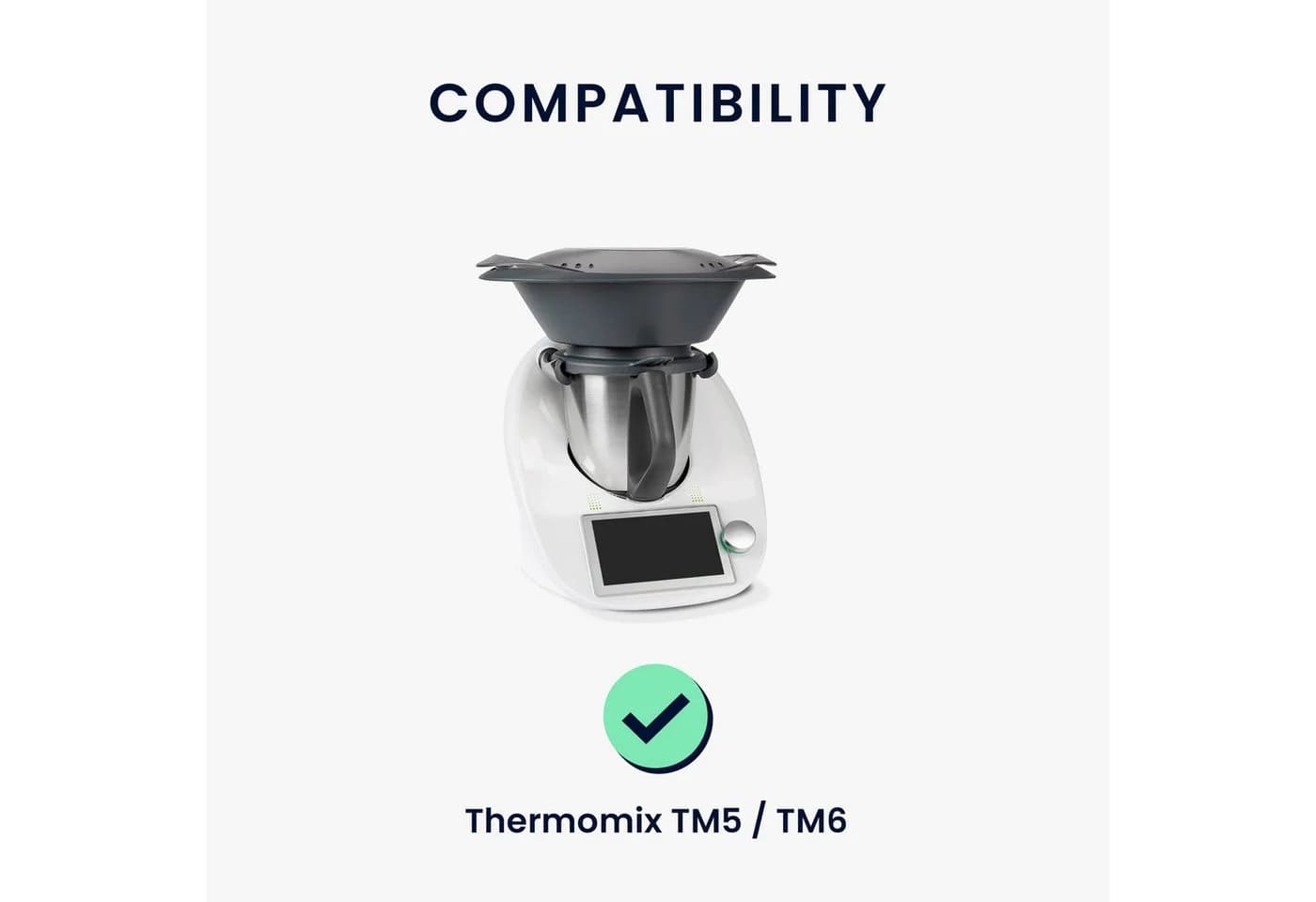 kwmobile Abdeckhaube für Thermomix TM5 / TM6 Schwarz - Bild 5
