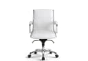 Versee Montreal Schreibtischstuhl Leder Weiß Ergonomisch mit Lendenstütze Bild 1