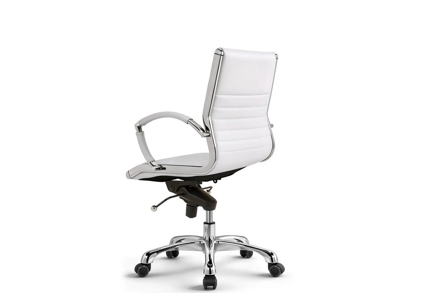 Versee Montreal Schreibtischstuhl Leder Weiß Ergonomisch mit Lendenstütze - Bild 3