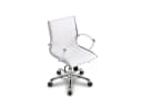 Versee Montreal Schreibtischstuhl Leder Weiß Ergonomisch mit Lendenstütze Bild 4