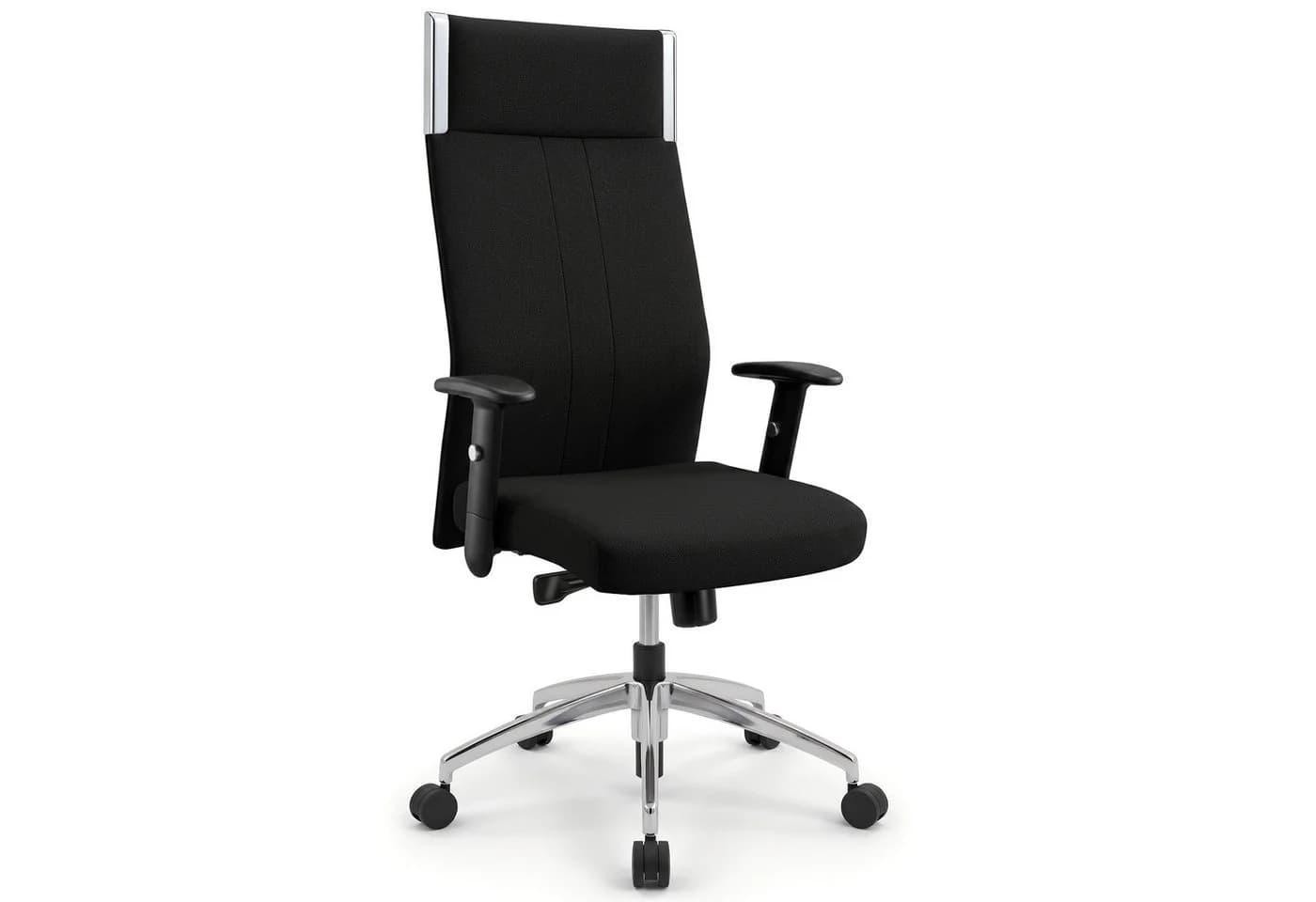 Versee Chefsessel Black-Line Bürostuhl Stoff Schwarz Ergonomisch - Bild 2