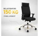 Versee Chefsessel Black-Line Bürostuhl Stoff Schwarz Ergonomisch Bild 4