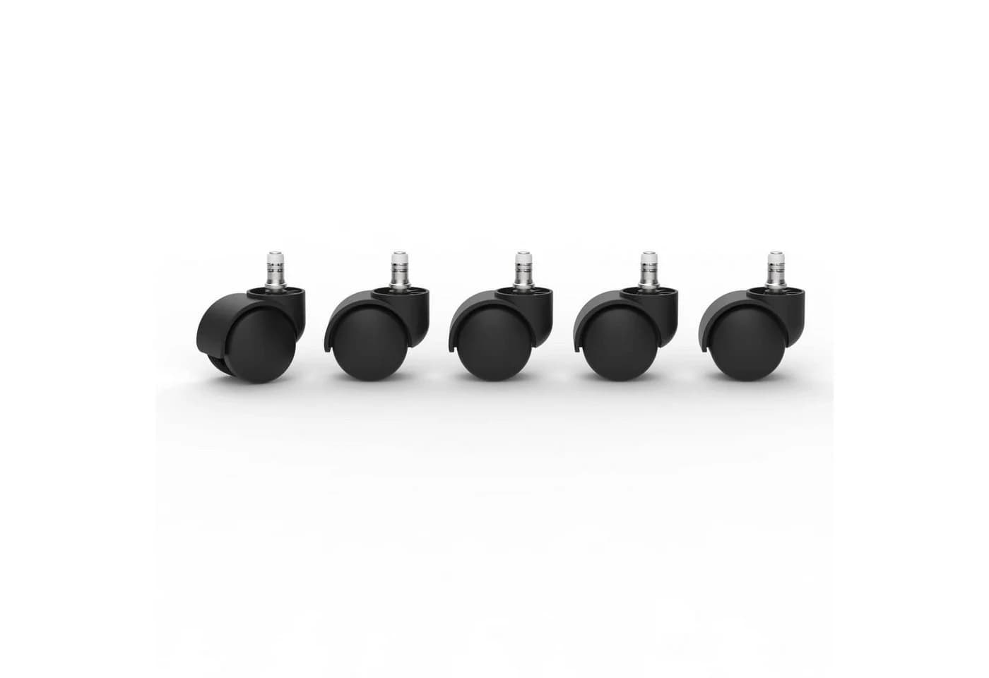 Versee Stuhlrolle Weichbodenrollen 50mm Schwarz 5 Stück - Bild 3