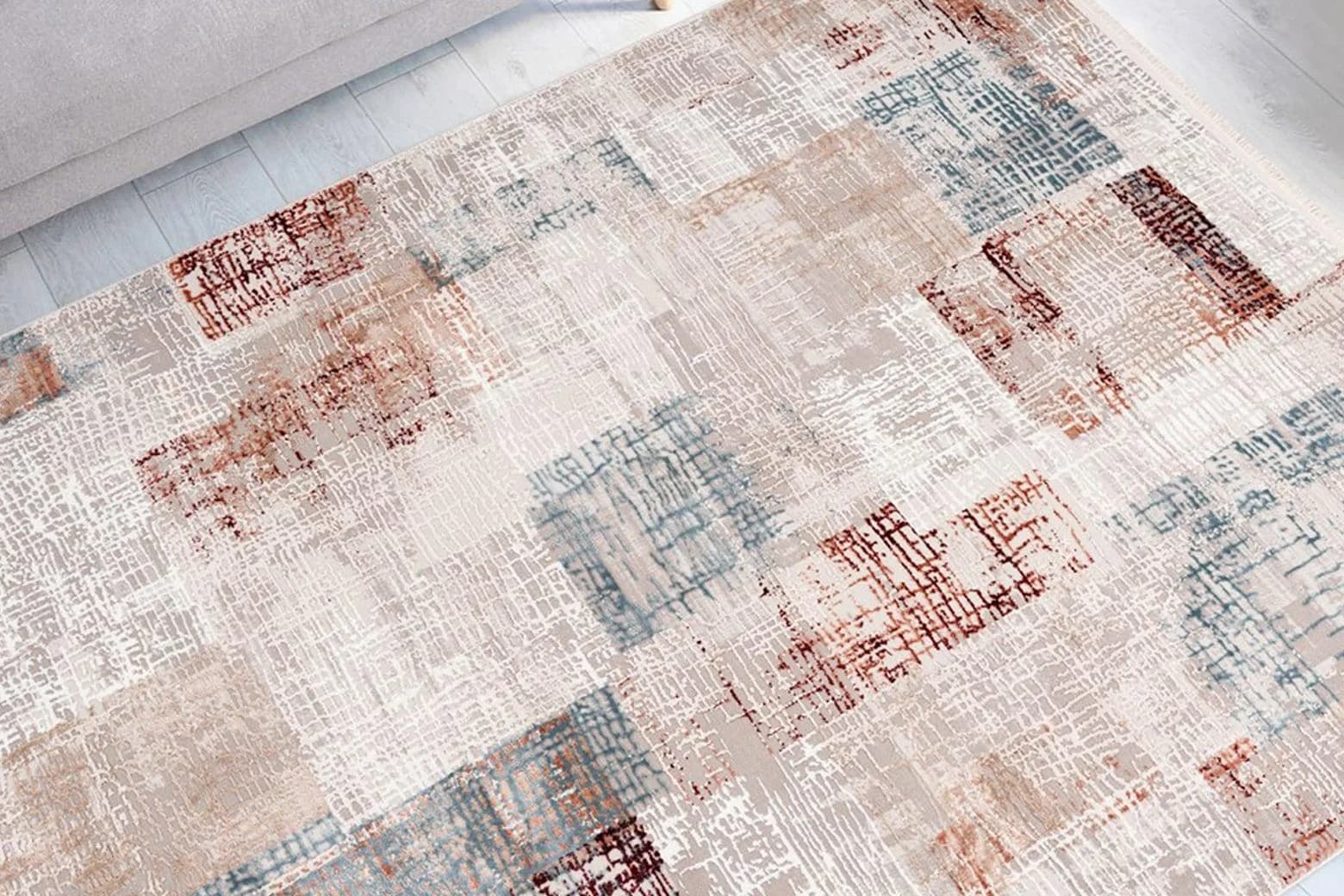 ME GUSTA Teppich Akropolis 425 Vintage-Look Grau/Rosa