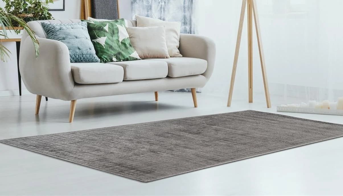 PADIRO Teppich Karma 125 Grau 3D-Design Handgewebt
