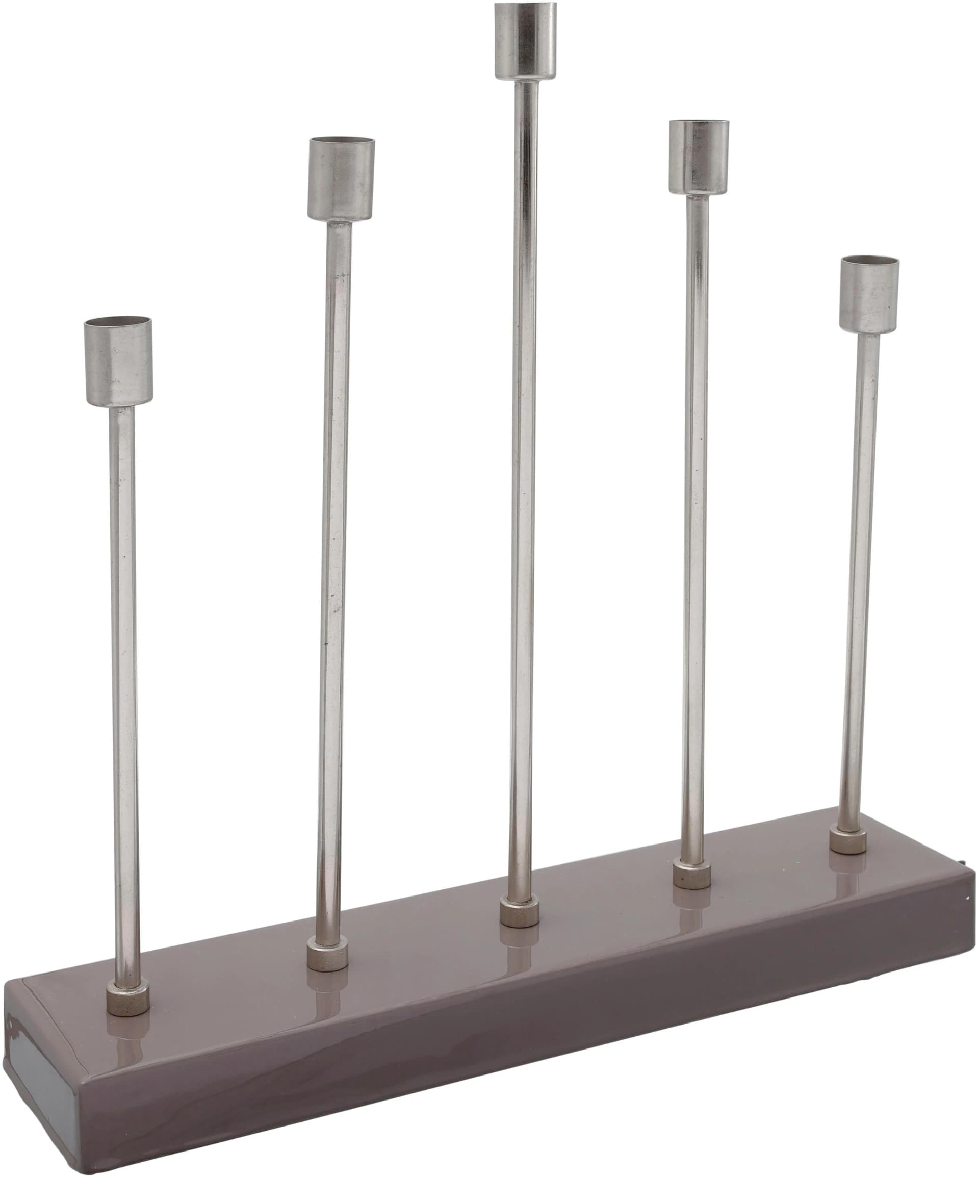 Kayoom Kerzenhalter Art Deco 525 Silber Metall