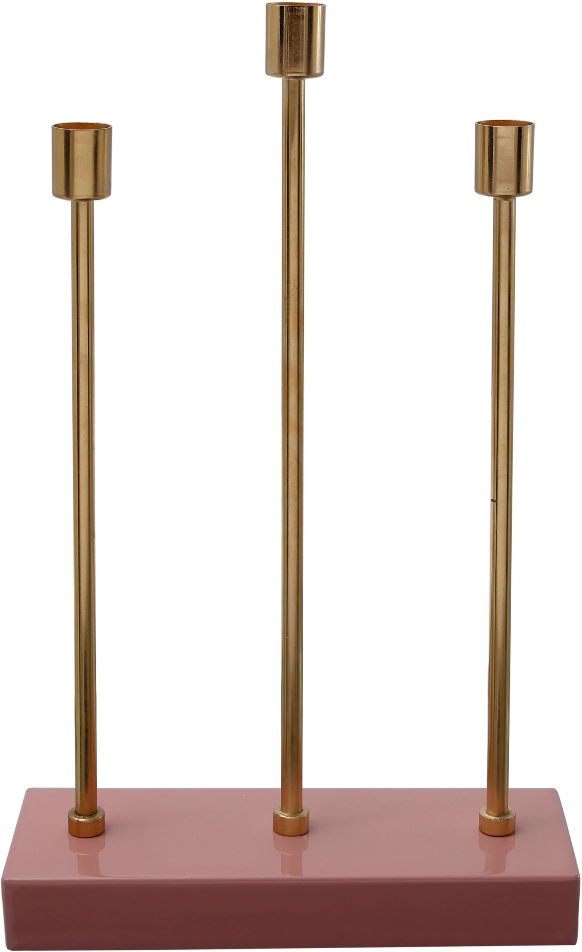 Kerzenständer KAYOOM Art Deco Rosa Gold Metall