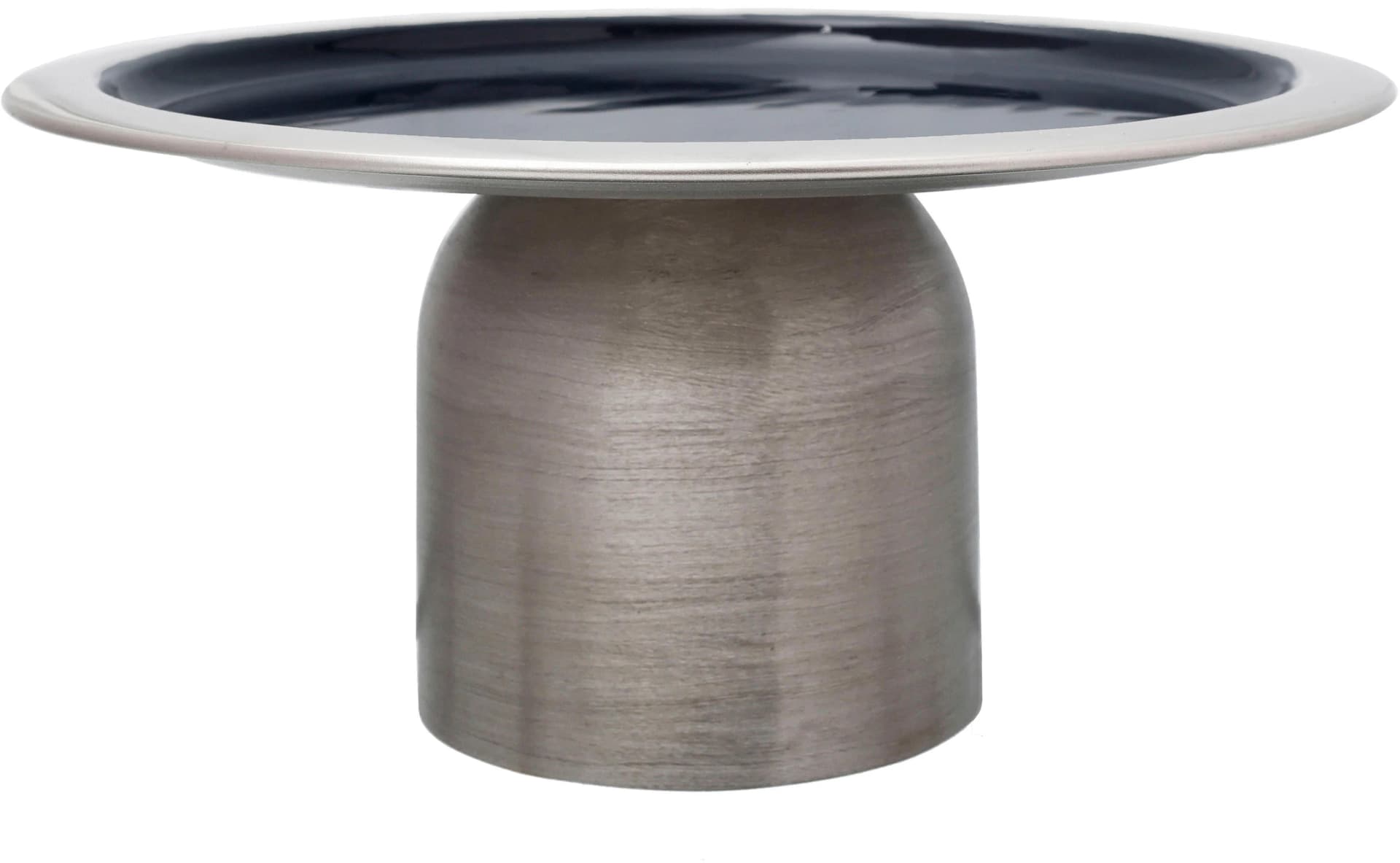 Servierplatte KAYOOM Kuchenplatte Art Deco 325 Silberfarben Metall