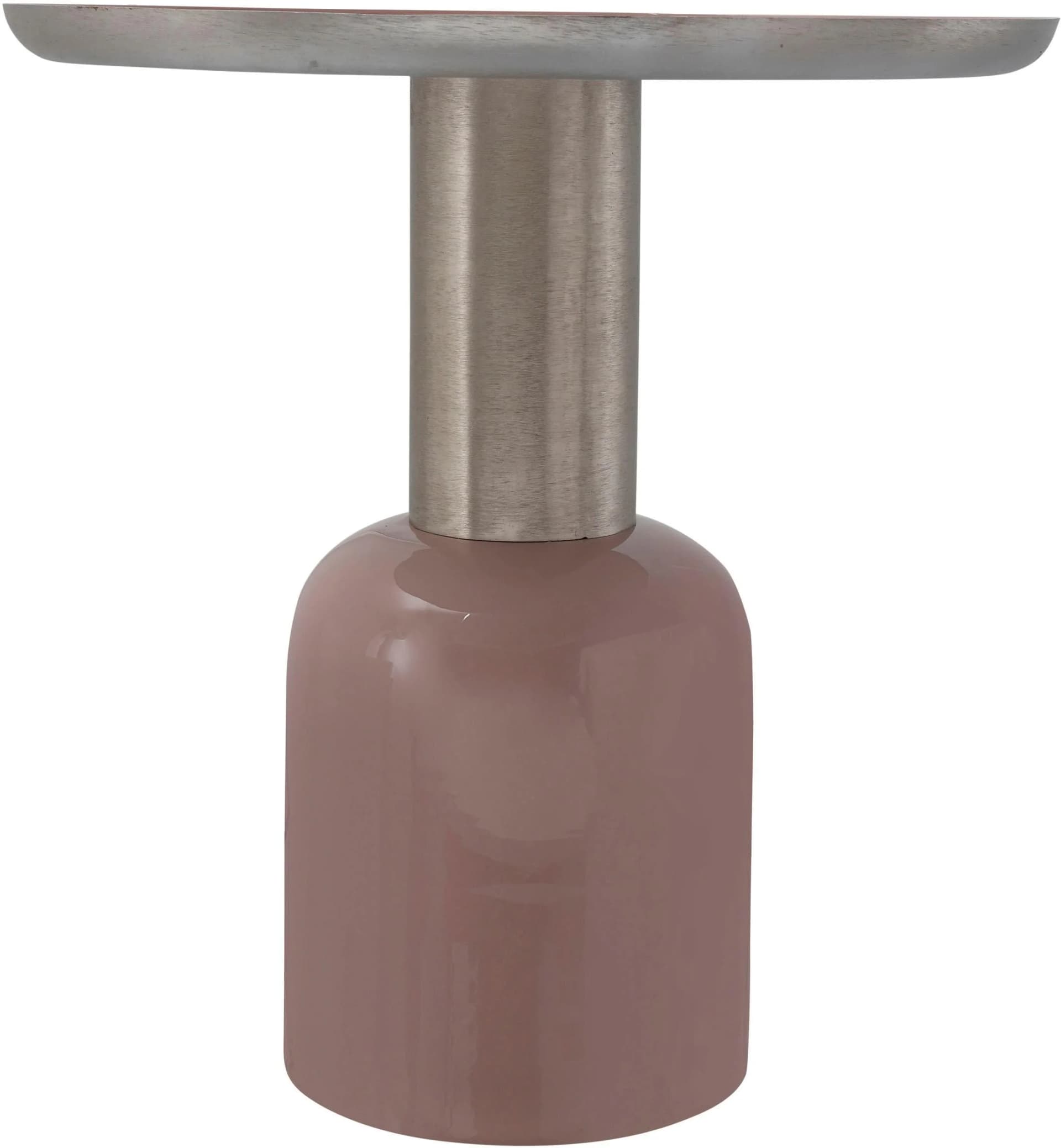 KAYOOM Beistelltisch Art Deco 725 Rosa Silber Metall