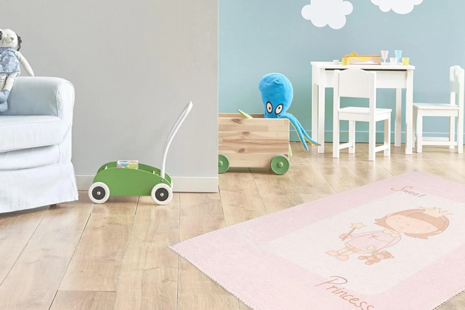 Arte Espina Kinderteppich Bambini 300 Rosa Gemustert