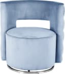 Kayoom Drehsessel Beverly 125 Hellblau Samt mit Drehfunktion Bild 1