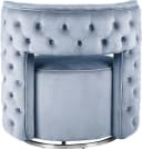Kayoom Drehsessel Beverly 125 Hellblau Samt mit Drehfunktion Bild 4