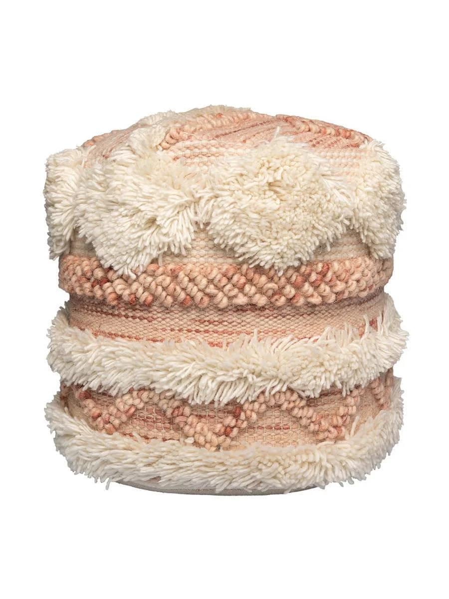 Kayoom Pouf Bohist 225 35x35 cm Baumwolle Vlies Handgefertigt