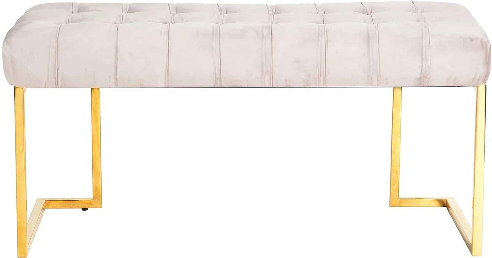 KAYOOM Sitzbank Rare 225 Taupe mit goldenem Gestell