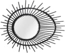 KAYOOM Wandspiegel Aina 125 Schwarz Rattan Rahmen Bild 1