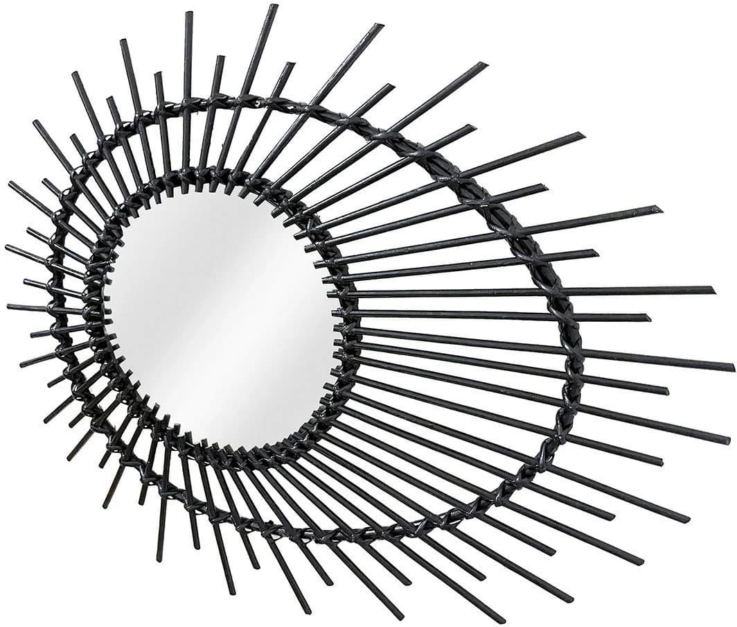 KAYOOM Wandspiegel Aina 125 Schwarz Rattan Rahmen - Bild 3