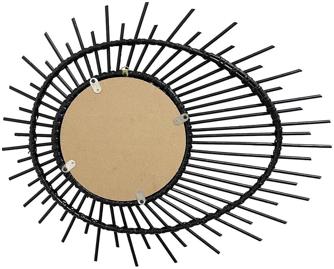 KAYOOM Wandspiegel Aina 125 Schwarz Rattan Rahmen - Bild 4