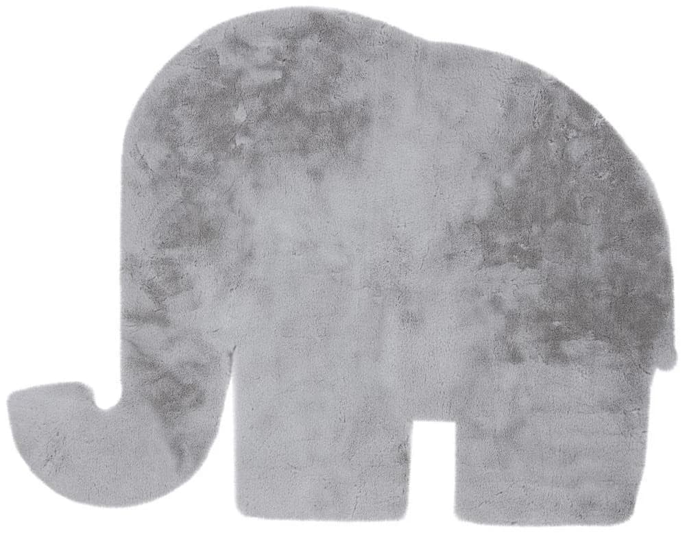 Kinderteppich KAYOOM Lille 864 Grau Elefant Motiv