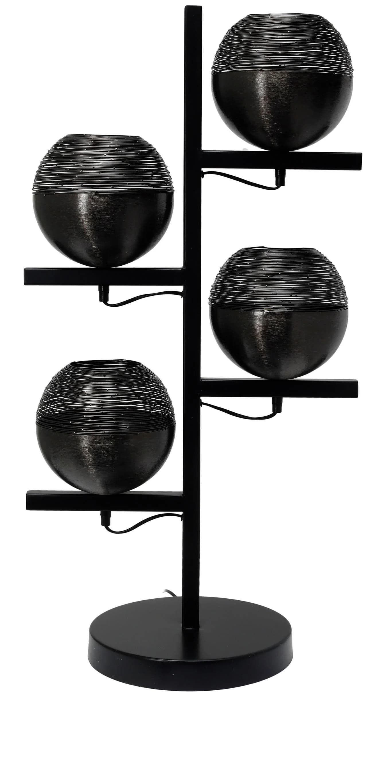 KAYOOM Stehlampe Eclipse 125 Schwarz 4 Leuchten Eisen Handarbeit