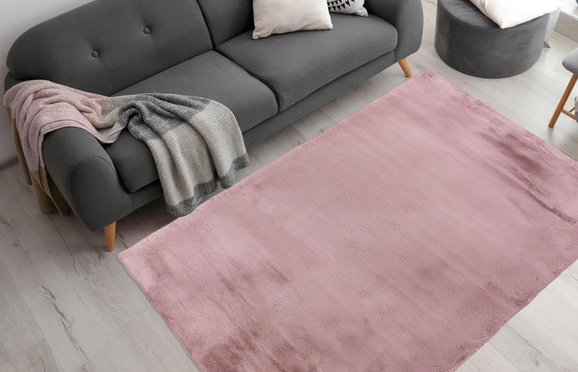 Arte Espina Rabbit 100 Fellteppich Lila Hochflor Kuschelweich