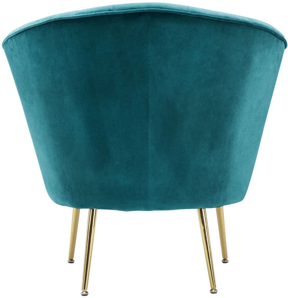 KAYOOM Loulan 125 Cocktail-Sessel Samtbezug Teal Goldbeine - Bild 4