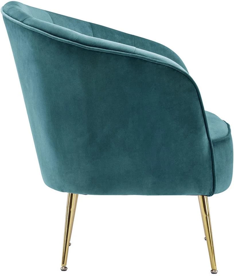 KAYOOM Loulan 125 Cocktail-Sessel Samtbezug Teal Goldbeine - Bild 5