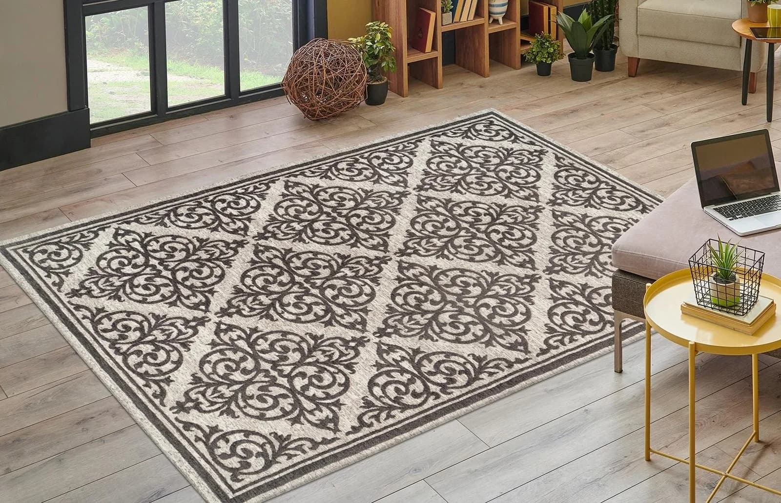 Kayoom Teppich Davis 125 Grau Orientalisches Design Polyester
