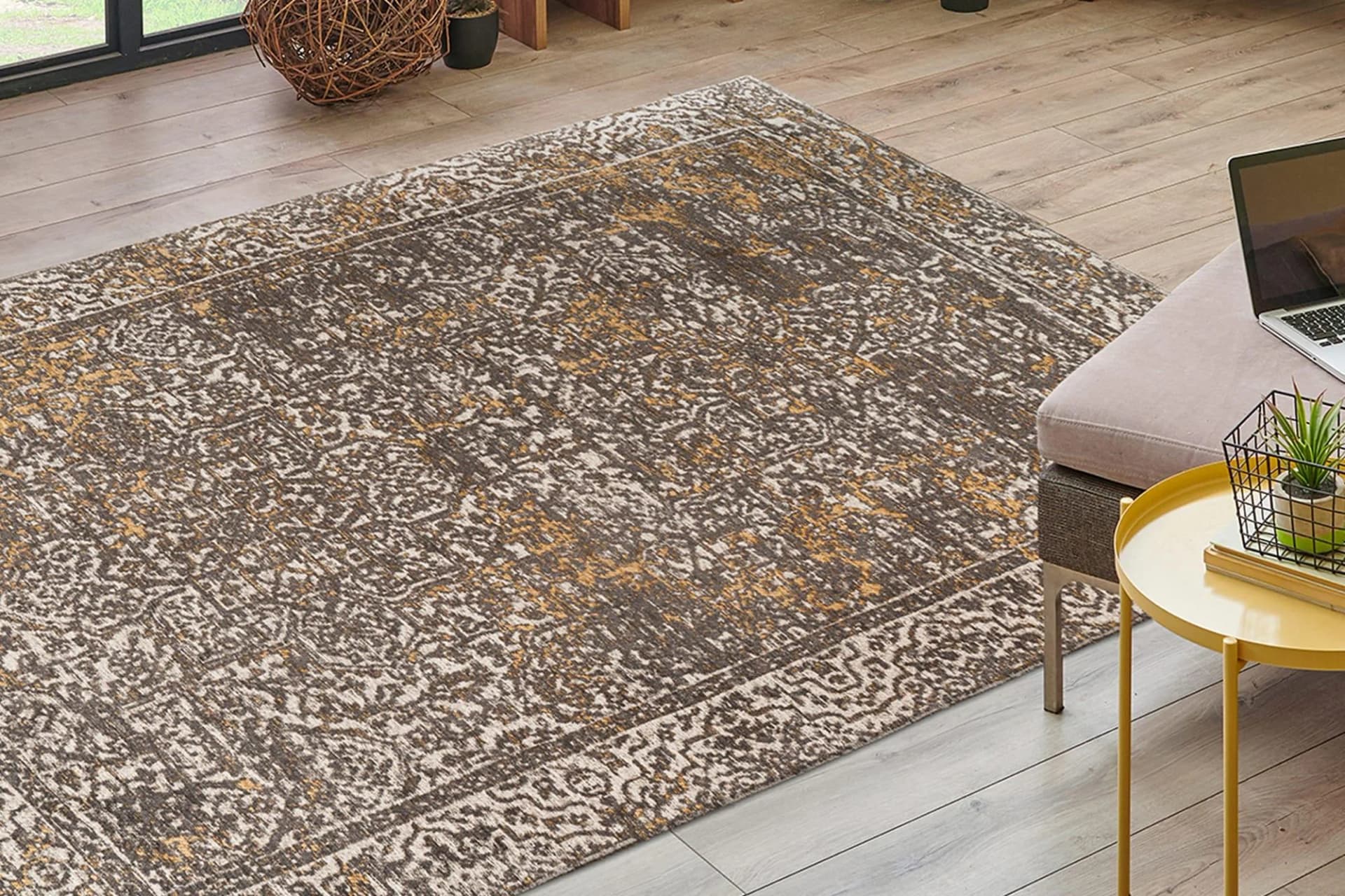 KAYOOM Teppich Davis 225 Beige Orientalisches Design Polyester