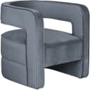 KAYOOM Sessel Venice 125 Moderner Cocktail-Sessel Grau Samt Bild 3