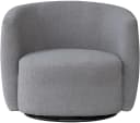 Kayoom Drehsessel Aveiro 125 Grau Teddy-Stoff Modern Bild 1