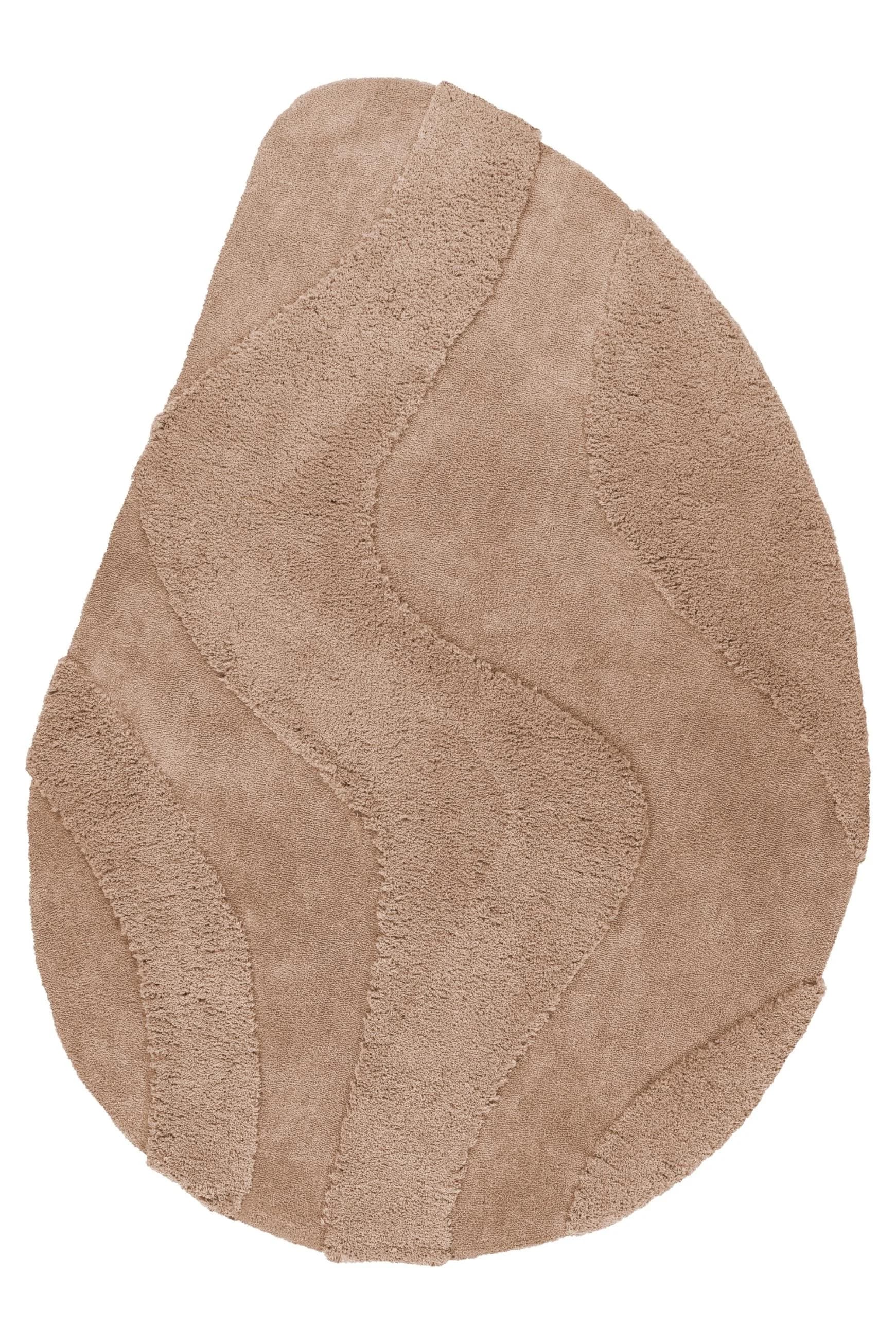 KAYOOM Teppich Pulp 225 Beige Oval 160x230 cm Polyester