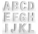 K&L Wall Art Deko-Buchstaben 15cm Grau Beton Bild 2