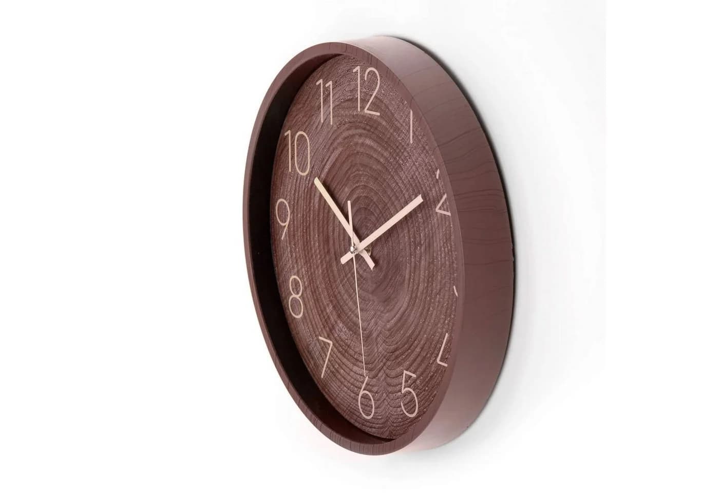 K&L Wall Art Wanduhr Leise Landhaus Holzoptik 30cm - Bild 3