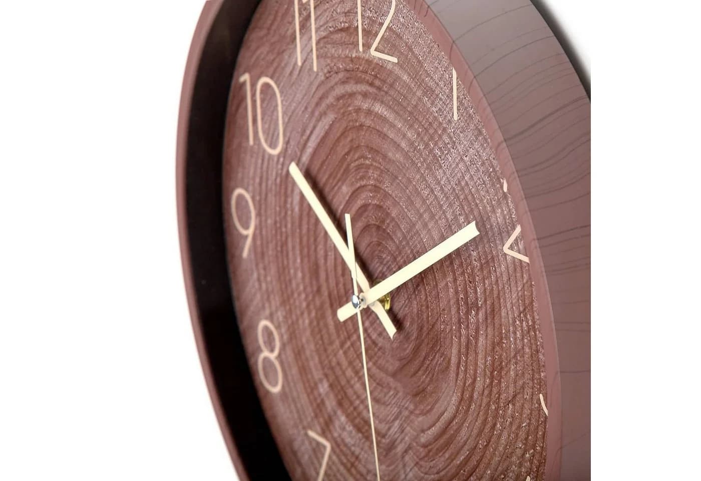 K&L Wall Art Wanduhr Leise Landhaus Holzoptik 30cm - Bild 4