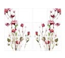 K&L Wall Art Fliesenaufkleber 12er Set Sommer Blumen Rot PVC Bild 2